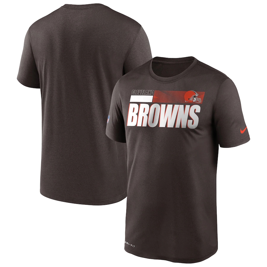 Men's Cleveland Browns 2020 Brown Sideline Impact Legend Performance T-Shirt